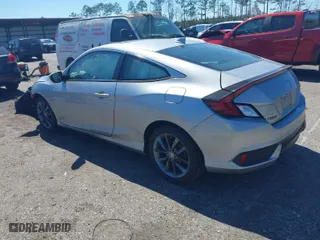 2020 Honda Civic Coupe EX with VIN 2HGFC3B31LH352645, listed as a IAAI auction lot 41752195 with 34,512 mi miles. Bid and sale history available at carsss.com. Image 3.