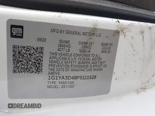 2023 Chevrolet Corvette 1LT z VIN 1G1YA3D48P5111528, wystawiony jako IAAI lot #41932326 z przebiegiem Nie podano mil oraz . Historia ofert i sprzedaży dostępna na DreamBid. Obrazek 9.