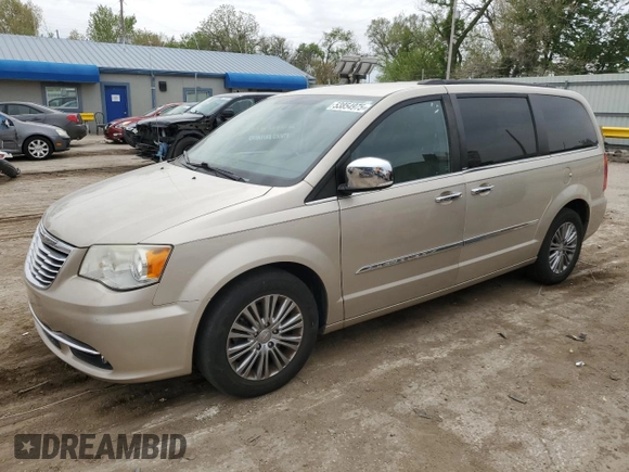 2014 Chrysler Town & Country Touring-L with VIN 2C4RC1CG3ER232148, listed as a Copart auction lot 53854975 with 124,024 mi miles and Clean Title. Bid and sale history available at carsss.com. Image 1.