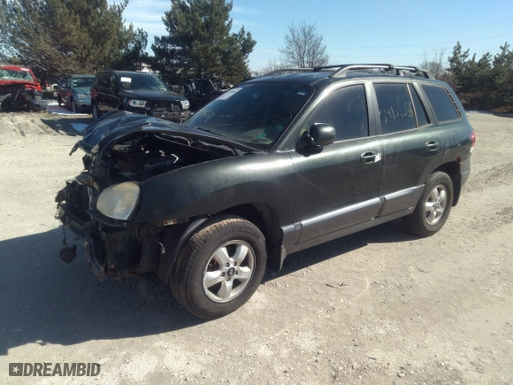 2006 Hyundai Santa Fe GLS with VIN KM8SC13E56U096895, listed as a IAAI auction lot 39109668 with 154,330 mi miles. Bid and sale history available at carsss.com. Image 2.