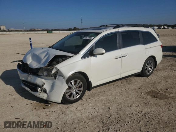2014 Honda Odyssey EX-L with VIN 5FNRL5H67EB098473, listed as a Copart auction lot 45670685 with 163,765 mi miles and Salvage Title. Bid and sale history available at DreamBid. Image 1.