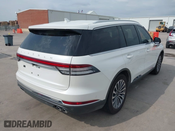 2020 Lincoln Aviator Reserve with VIN 5LM5J7WC1LGL28593, listed as a IAAI auction lot 42137327 with 83,114 mi miles and . Bid and sale history available at DreamBid. Image 4.