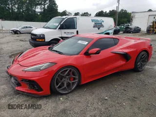 2020 Chevrolet Corvette 1LT with VIN 1G1Y62D47L5103393, listed as a Copart auction lot 57866645 with 27,598 mi miles and Salvage title. Bid and sale history available at DreamBid. Image 1.