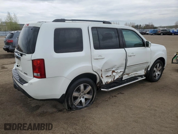 2013 Honda Pilot Touring with VIN 5FNYF3H99DB007204, listed as a Copart auction lot 56891095 with 151,709 mi miles and Salvage title. Bid and sale history available at DreamBid. Image 3.