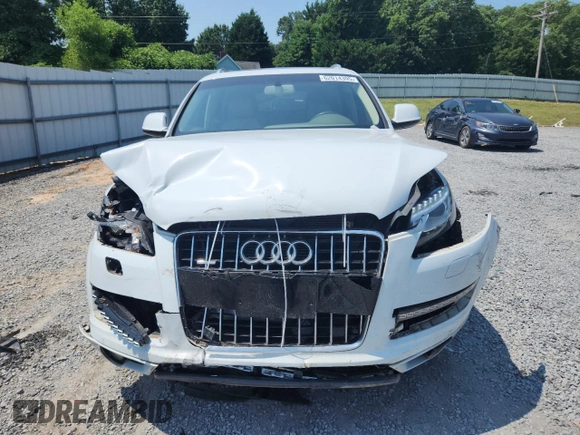 2015 Audi Q7 Premium Plus with VIN WA1LGAFE4FD005120, listed as a Copart auction lot 62014395 with 149,676 mi miles and Salvage title. Bid and sale history available at DreamBid. Image 5.