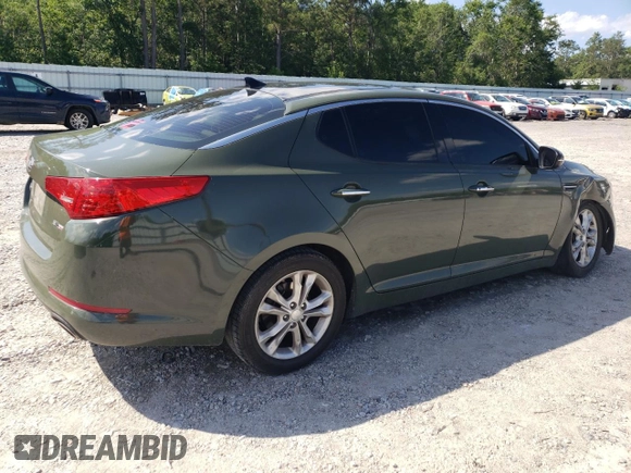 2013 Kia Optima EX с VIN 5XXGN4A77DG108218, выставлен на аукционе Copart как лот 57728815 с пробегом 162 475 миль миль и Списание • Salvage title. История ставок и продаж доступна на DreamBid. Изображение 3.