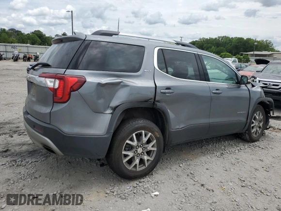 2021 GMC Acadia SLT with VIN 1GKKNMLS2MZ221040, listed as a Copart auction lot 53948075 with 60,305 mi miles and Salvage Title. Bid and sale history available at DreamBid. Image 3.