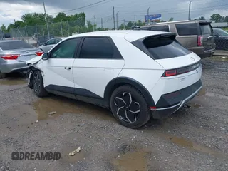 2022 Hyundai Ioniq 5 SEL with VIN KM8KN4AE4NU090938, listed as a IAAI auction lot 42507220 with 15,266 mi miles and . Bid and sale history available at DreamBid. Image 3.
