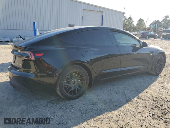 2024 Tesla Model 3 Long Range with VIN 5YJ3E1EB8RF756012, listed as a Copart auction lot 49694515 with 16,041 mi miles and Salvage Title. Bid and sale history available at DreamBid. Image 3.