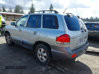 2005 Hyundai Santa Fe GLS with VIN KM8SC73D55U988475, listed as a IAAI auction lot 41779224 with 161,623 mi miles. Bid and sale history available at carsss.com. Image 3.