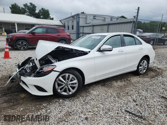 2019 Mercedes-Benz C 300 with VIN 55SWF8EB7KU309453, listed as a Copart auction lot 60750895 with Not provided miles and Salvage title. Bid and sale history available at DreamBid. Image 1.
