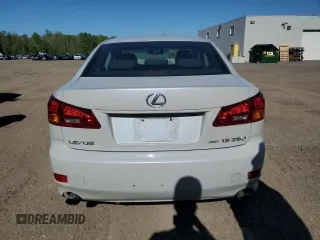 2006 Lexus IS 250 with VIN JTHCK262565003403, listed as a Copart auction lot 57654435 with 268,737 mi miles and Clean title. Bid and sale history available at DreamBid. Image 6.