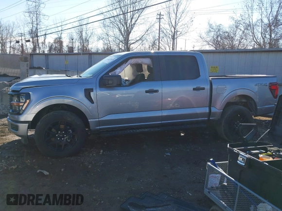 2024 Ford F-150 STX with VIN 1FTFW2L54RKE48691, listed as a IAAI auction lot 41554175 with 6,781 mi miles and . Bid and sale history available at carsss.com. Image 15.