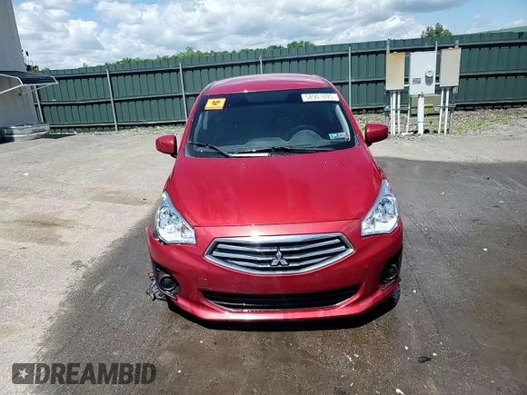 2019 Mitsubishi Mirage ES with VIN ML32F3FJ4KHF13299, listed as a Copart auction lot 58901695 with 58,644 mi miles and Salvage title. Bid and sale history available at DreamBid. Image 13.