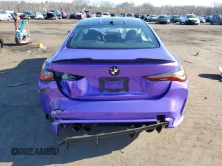 2021 BMW M4 Competition with VIN WBS33AZ01MCG10826, listed as a Copart auction lot 83450714 with 0 mi miles and Salvage Title. Bid and sale history available at carsss.com. Image 6.