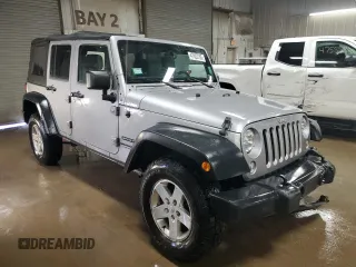 2014 Jeep Wrangler Unlimited Sport with VIN 1C4BJWDG9EL140263, listed as a Copart auction lot 47652785 with 39,493 mi miles and Salvage Title. Bid and sale history available at DreamBid. Image 4.