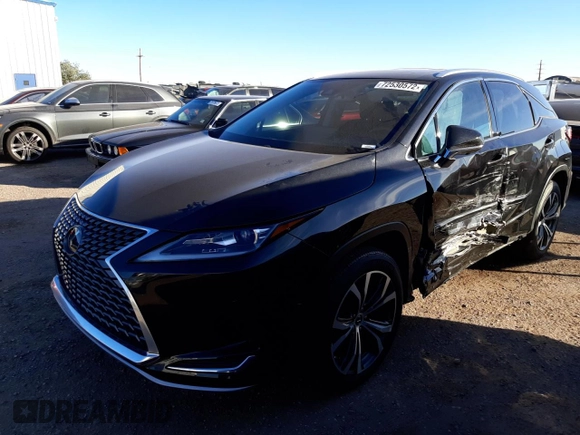 2020 Lexus RX with VIN 2T2HZMAA0LC169030, listed as a Copart auction lot 72530572 with 16,579 mi miles. Bid and sale history available at carsss.com. Image 1.