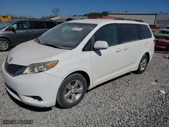 2011 Toyota Sienna LE AAS with VIN 5TDKK3DC9BS059198, listed as a Copart auction lot 46427245 with 188,166 mi miles and Clean Title. Bid and sale history available at carsss.com. Image 1.