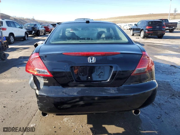 2007 Honda Accord Cpe EX-L with VIN 1HGCM82677A006627, listed as a Copart auction lot 46370775 with NaN miles and Salvage Title. Bid and sale history available at carsss.com. Image 6.