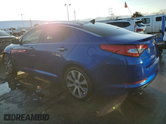 2013 Kia Optima SX with VIN 5XXGR4A69DG130734, listed as a Copart auction lot 45190105 with 160,546 mi miles and Non Repairable. Bid and sale history available at carsss.com. Image 2.