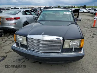 1990 Mercedes-Benz 420 with VIN WDBCA35E8LA539818, listed as a Copart auction lot 45764444 with 219,036 mi miles and Salvage Title. Bid and sale history available at carsss.com. Image 5.