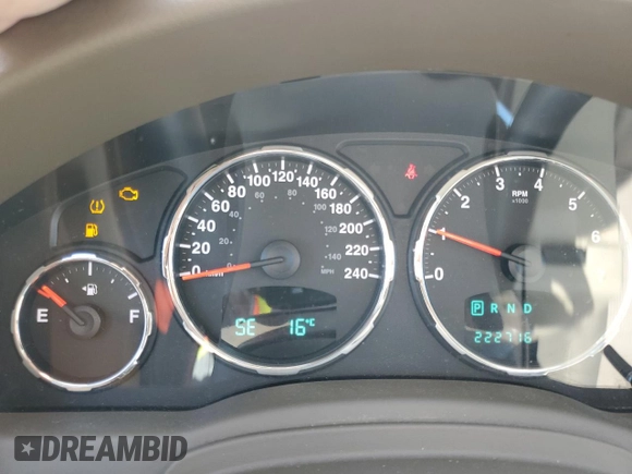 2009 Jeep Liberty Sport with VIN 1J8GN28K39W546893, listed as a Copart auction lot 55110965 with 222,716 mi miles and Clean Title. Bid and sale history available at carsss.com. Image 9.