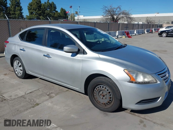 2015 Nissan Sentra S with VIN 3N1AB7AP2FY250683, listed as a IAAI auction lot 41879058 with 106,231 mi miles. Bid and sale history available at carsss.com. Image 1.