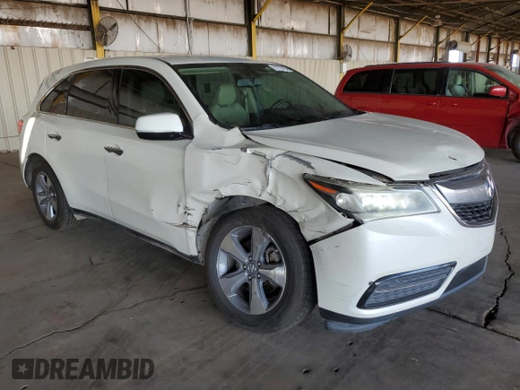 2014 Acura MDX with VIN 5FRYD3H29EB009995, listed as a Copart auction lot 71773354 with 168,839 mi miles and Salvage Title. Bid and sale history available at carsss.com. Image 4.
