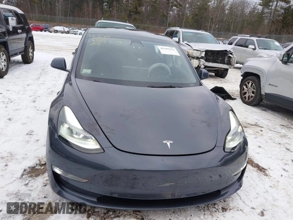 2023 Tesla Model 3 Long Range with VIN 5YJ3E1EBXPF708122, listed as a IAAI auction lot 41185314 with 27,765 mi miles and . Bid and sale history available at DreamBid. Image 12.