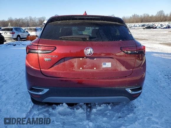 2022 Buick Envision Preferred with VIN LRBAZLR4XND164615, listed as a Copart auction lot 42204715 with 15,832 mi miles and Salvage Title. Bid and sale history available at carsss.com. Image 6.