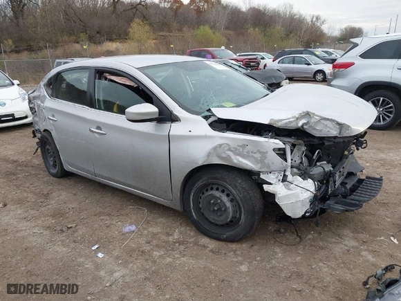 2017 Nissan Sentra SV with VIN 3N1AB7APXHL693325, listed as a IAAI auction lot 40849349 with 130,098 mi miles. Bid and sale history available at carsss.com. Image 1.