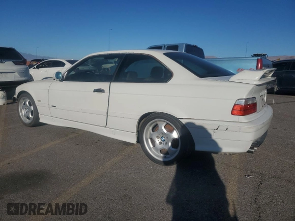 1997 BMW 3 Series M3 with VIN WBSBG9325VEY75132, listed as a Copart auction lot 43638795 with 132,350 mi miles and Salvage title. Bid and sale history available at DreamBid. Image 2.
