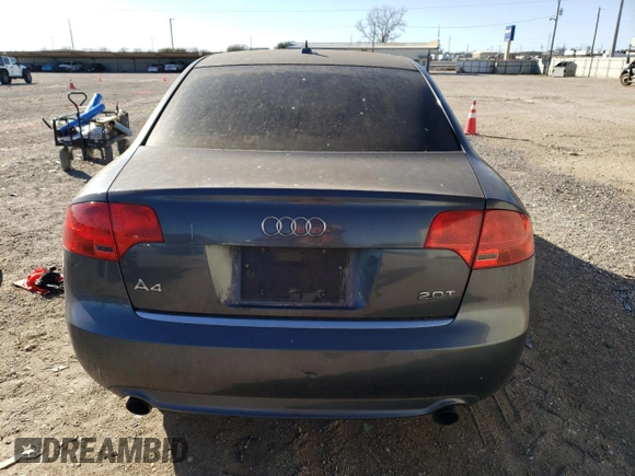 2007 Audi A4 2.0T with VIN WAUBF78E97A020121, listed as a Copart auction lot 44062605 with 101,846 mi miles and Clean Title. Bid and sale history available at carsss.com. Image 6.