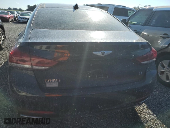 2016 Hyundai Genesis 3.8L with VIN KMHGN4JE9GU121528, listed as a Copart auction lot 73956134 with 0 mi miles and Non Repairable. Bid and sale history available at carsss.com. Image 6.
