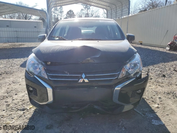 2024 Mitsubishi Mirage ES with VIN ML32AUHJXRH008473, listed as a Copart auction lot 43850115 with 5,660 mi miles and Salvage Title. Bid and sale history available at carsss.com. Image 5.