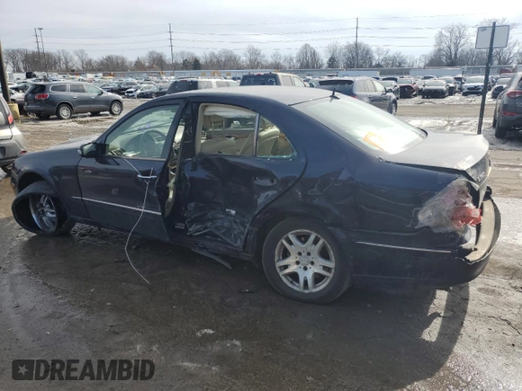 2003 Mercedes-Benz E-Class 3.2L with VIN WDBUF65JX3A239265, listed as a Copart auction lot 44624485 with 0 mi miles and Salvage Title. Bid and sale history available at carsss.com. Image 2.