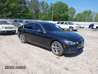 2018 BMW 3 Series 330i with VIN WBA8B9G58JNV00184, listed as a IAAI auction lot 42136004 with 109,896 mi miles. Bid and sale history available at carsss.com. Image 1.
