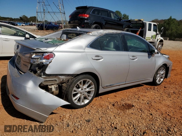 2010 Lexus HS with VIN JTHBB1BA5A2031439, listed as a Copart auction lot 76061964 with 133,643 mi miles and Salvage Title. Bid and sale history available at carsss.com. Image 3.