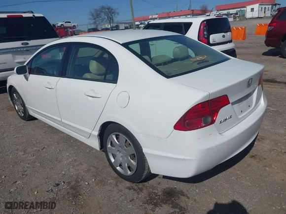 2007 Honda Civic Sdn LX with VIN 1HGFA16527L006070, listed as a IAAI auction lot 41953056 with 183,596 mi miles. Bid and sale history available at carsss.com. Image 6.