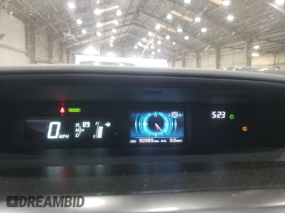 2017 Toyota Prius Two with VIN JTDZN3EU7HJ058991, listed as a Copart auction lot 55172865 with 90,989 mi miles and Salvage Title. Bid and sale history available at DreamBid. Image 9.