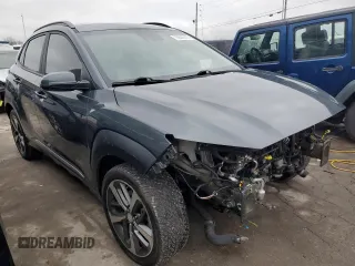 2019 Hyundai Kona Ultimate with VIN KM8K5CA54KU232064, listed as a Copart auction lot 70630912 with 55,121 mi miles. Bid and sale history available at carsss.com. Image 4.