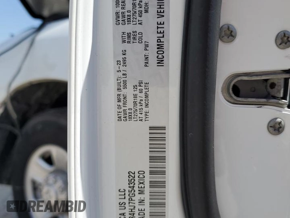 2023 Ram 2500 Tradesman with VIN 3C7WR4HJ7PG543522, listed as a Copart auction lot 76047994 with 20,761 mi miles and Salvage Title. Bid and sale history available at carsss.com. Image 13.