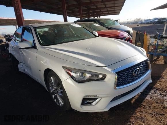 2019 Infiniti Q50 Luxe с VIN JN1EV7AP1KM515602, выставлен на аукционе IAAI как лот 41525562 с пробегом 129 666 миль миль и . История ставок и продаж доступна на DreamBid. Изображение 1.