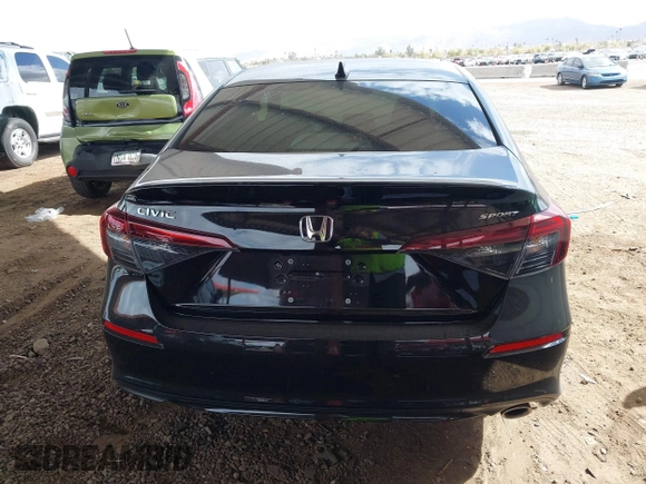 2025 Honda Civic Sedan Sport with VIN 2HGFE2F59SH508123, listed as a IAAI auction lot 41685921 with 10,733 mi miles. Bid and sale history available at carsss.com. Image 17.