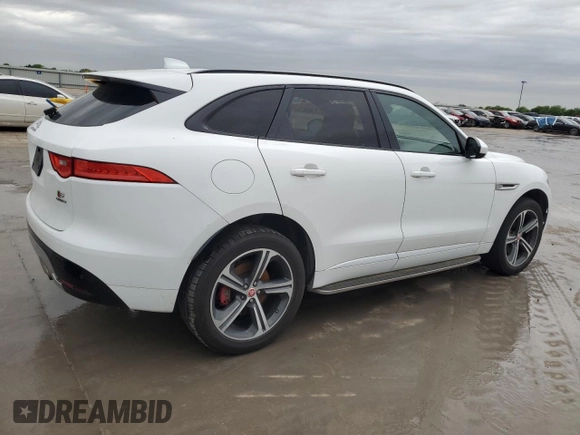 2018 Jaguar F-PACE S with VIN SADCM2FV8JA298541, listed as a Copart auction lot 51711355 with 75,817 mi miles and Clean Title. Bid and sale history available at carsss.com. Image 3.