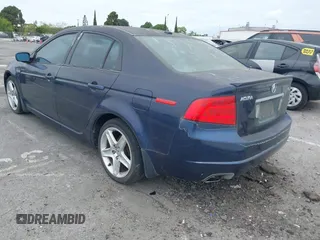 2004 Acura TL with VIN 19UUA662X4A009154, listed as a IAAI auction lot 42043934 with 215,830 mi miles. Bid and sale history available at carsss.com. Image 3.