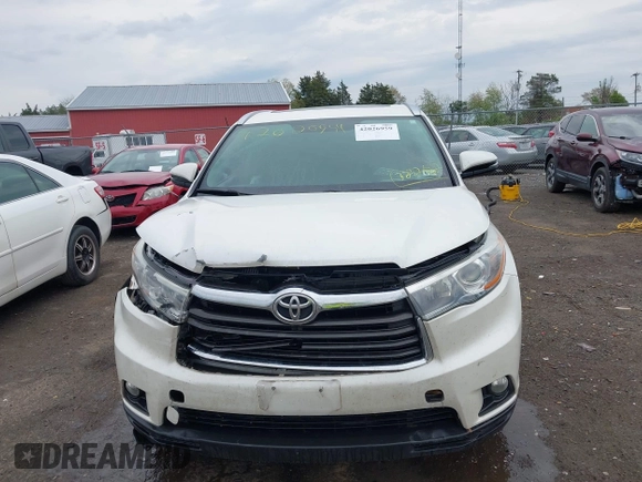 2016 Toyota Highlander XLE z VIN 5TDJKRFH4GS323202, wystawiony jako IAAI lot #42026959 z przebiegiem 135 430 mil mil oraz . Historia ofert i sprzedaży dostępna na DreamBid. Obrazek 12.