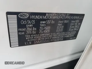 2023 Hyundai Santa Fe Calligraphy with VIN 5NMS5DAL9PH638154, listed as a Copart auction lot 77254174 with 8,565 mi miles and Salvage Title. Bid and sale history available at carsss.com. Image 14.