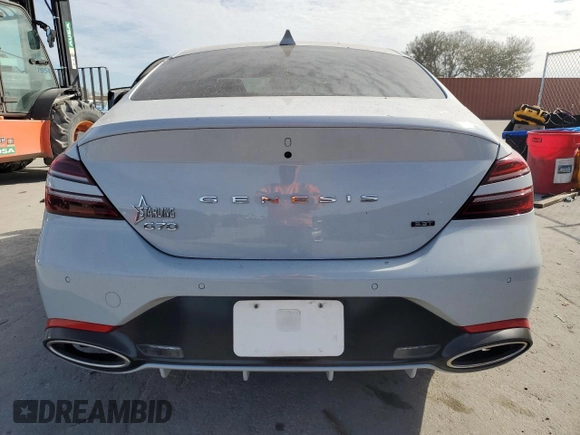 2022 Genesis G70 3.3T with VIN KMTG54TE5NU084574, listed as a Copart auction lot 87732465 with Not Provided miles and Salvage Title. Bid and sale history available at DreamBid. Image 6.