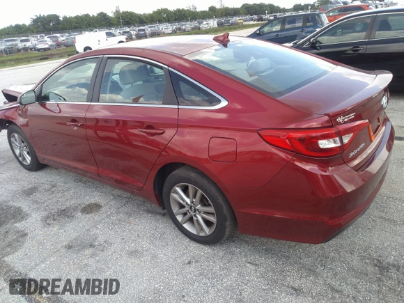 2016 Hyundai Sonata SE with VIN 5NPE24AF2GH261329, listed as a IAAI auction lot 41782532 with 119,451 mi miles and . Bid and sale history available at carsss.com. Image 3.